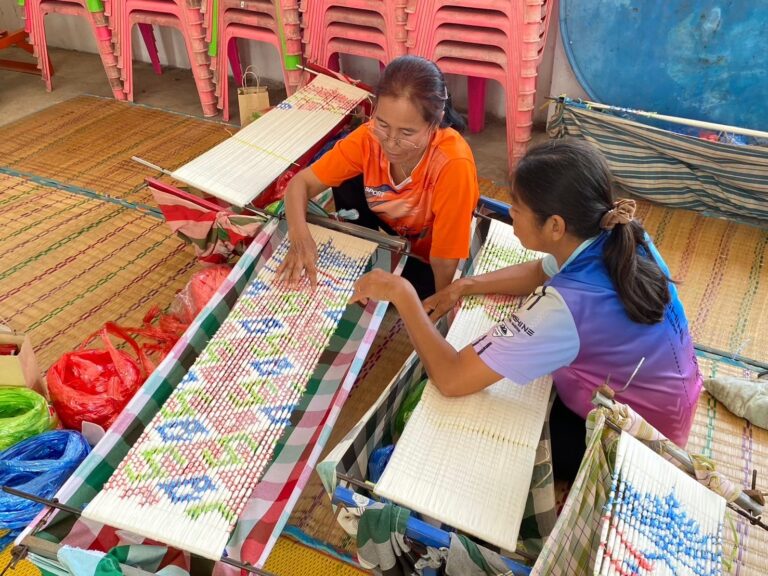 โครงการพัฒนาฝีมือฝึกอาชีพการออกแบบลายผ้ามัดหมี่ลายสิริวชิราภรณ์สำหรับคนพิการผู้ดูแลคนพิการและครอบครัวคนพิการ